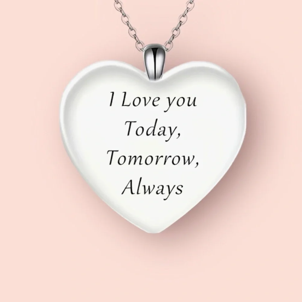 50% OFF Three Little Kittens Romping in Flowers Heart Shaped Pendant Necklace